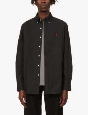 Polo Ralph Lauren Cotton-poplin Shirt In Polo Black