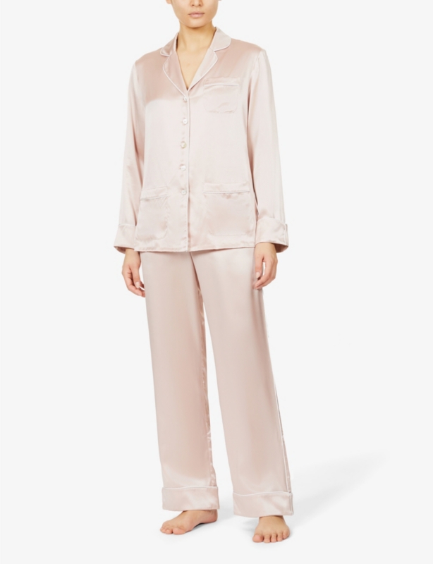 Coco silk-satin pyjama set