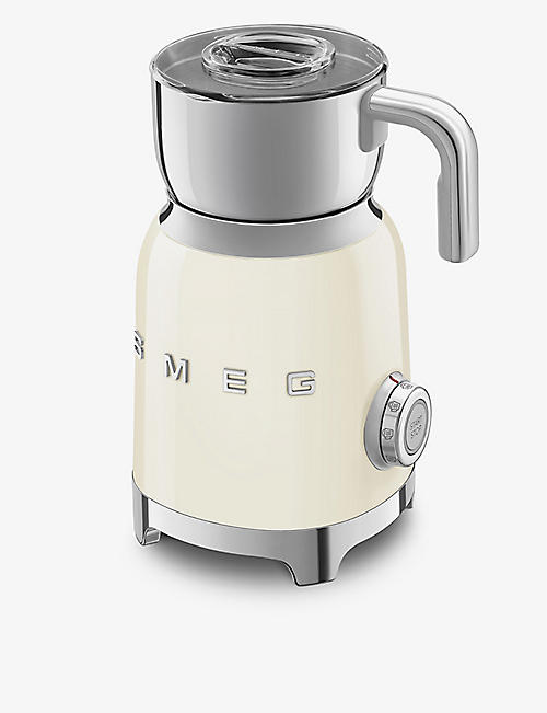 SMEG: MFF01 logo stainless steel milk frother