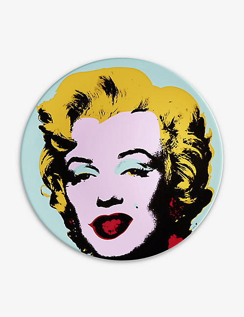 LIGNE BLANCHE: Andy Warhol Marilyn porcelain plate 21cm