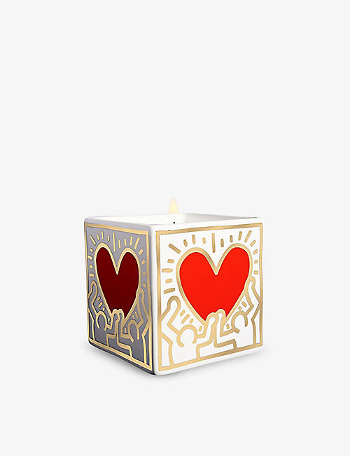 LIGNE BLANCHE: Keith Haring Red on White scented candle 260g