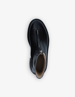The Row Zipped Ankle Boots In Black