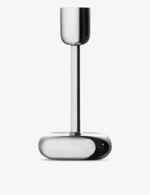 IITTALA: Nappula steel candle holder 18.3cm