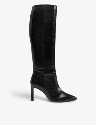 dune leather knee high boots