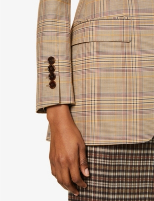 burberry check blazer