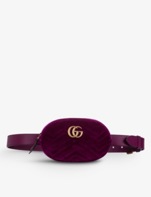 RESELLFRIDGES - Pre-loved Gucci GG Marmont velvet belt bag | nrd.kbic-nsn.gov