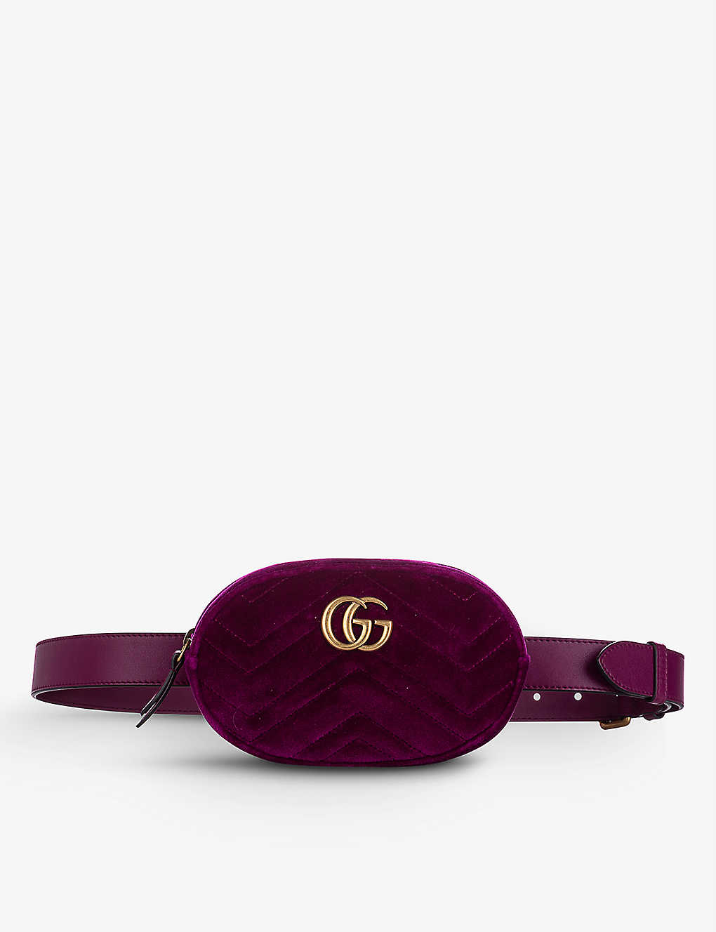 RESELLFRIDGES - Pre-loved Gucci GG Marmont velvet belt bag | www.waldenwongart.com