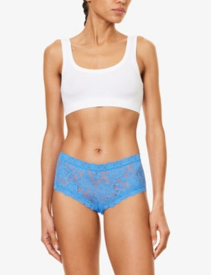 HANKY PANKY: Signature Lace stretch-jersey boyshort briefs