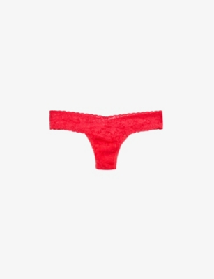 HANKY PANKY: Signature Lace low-rise stretch-jersey thong