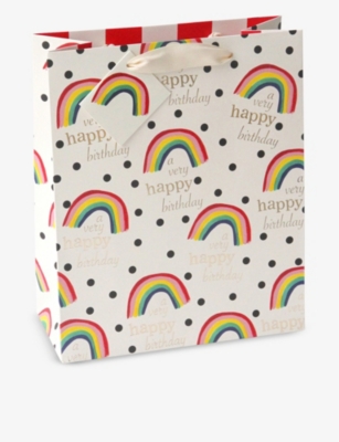 Caroline Gardner A Very Happy Birthday Large Gift Bag 31cm X 25 4cm Selfridges Com