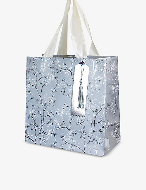 DEVA DESIGNS: Blossom graphic-print gift bag 28cm