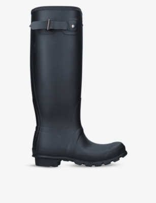 HUNTER: Original Tall vulcanised natural-rubber Wellington boots