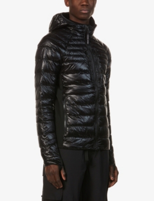 canada goose hybridge funnel neck shell down hooded jacket