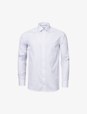 ETON: Business point-collar regular-fit cotton-poplin shirt