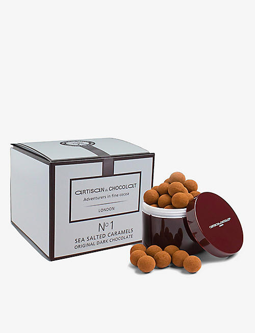ARTISAN DU CHOCOLAT: No1 sea-salted caramel dark chocolates 125g