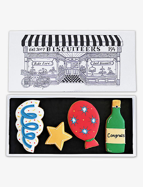 BISCUITEERS: Congratulations letterbox biscuits 150g