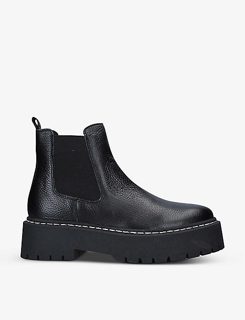 STEVE MADDEN: Veerly leather Chelsea boots
