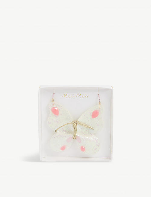 MERI MERI: Embellished butterfly necklace
