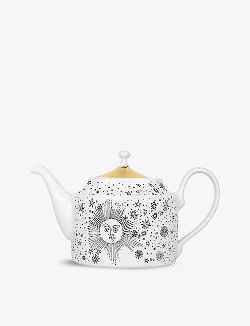 FORNASETTI: Solitario porcelain tea pot 17cm