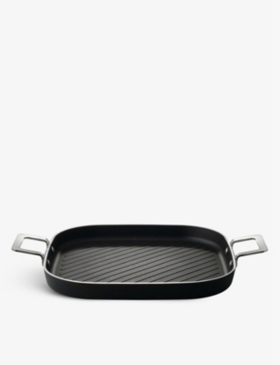 ALESSI: Aluminium and magnetic steel grill pan 29cm