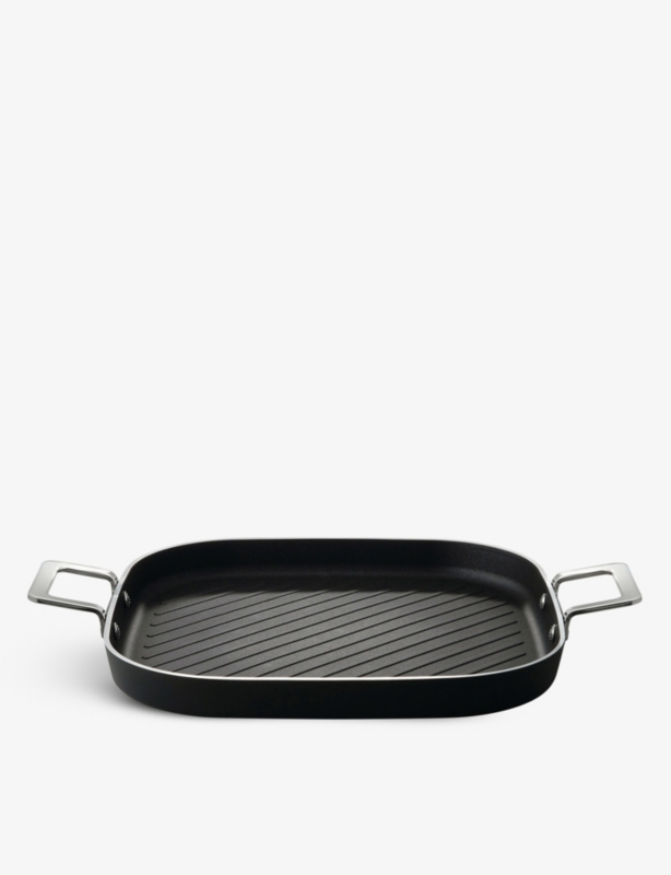 Aluminium and magnetic steel grill pan 29cm