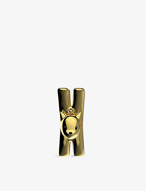 ALESSI: Giampo and Lampo PVD-coated resin clip 8.5cm