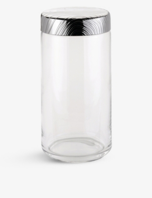 ALESSI: Veneer glass jar 21.6cm