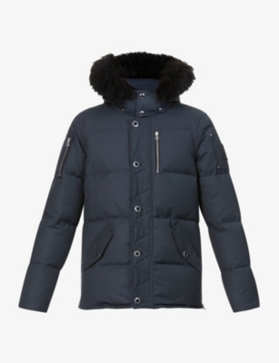 designer mens parka coats with fur hood