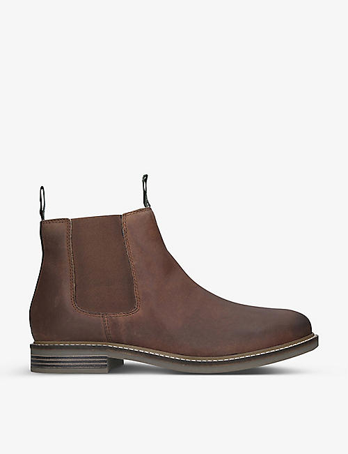 BARBOUR: Farsley leather Chelsea boots