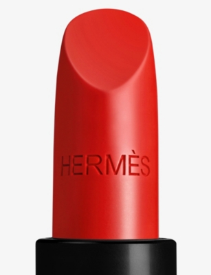 Hermes 75 Rouge Amazone Rouge Satin Lipstick Refill 3.5g In 75 Rouge Amazone
