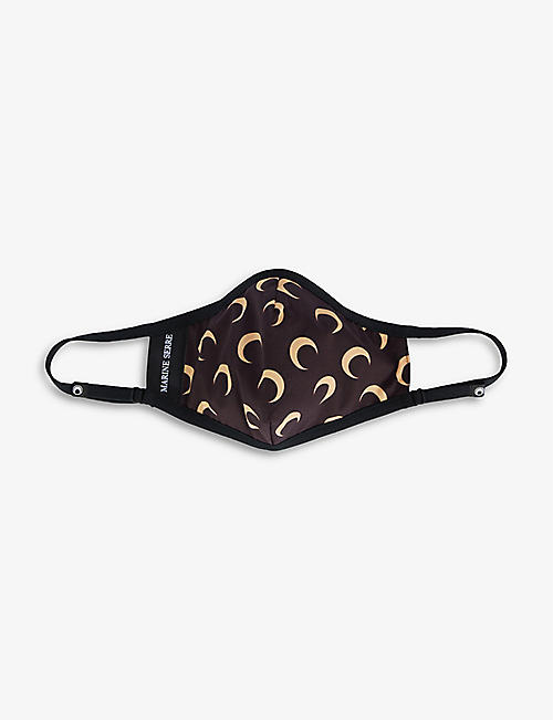 MARINE SERRE: Moon-print recycled-polyamide face covering