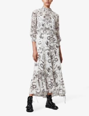 all saints midi dress