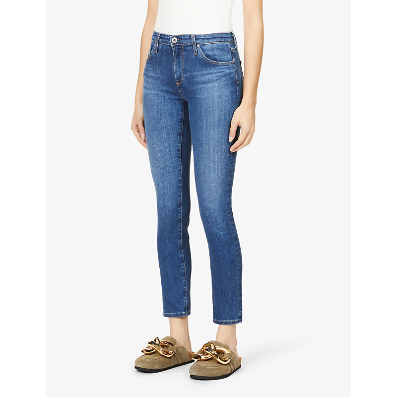 AG THE PRIMA ANKLE CROPPED SLIM MID-RISE JEANS,R03678570