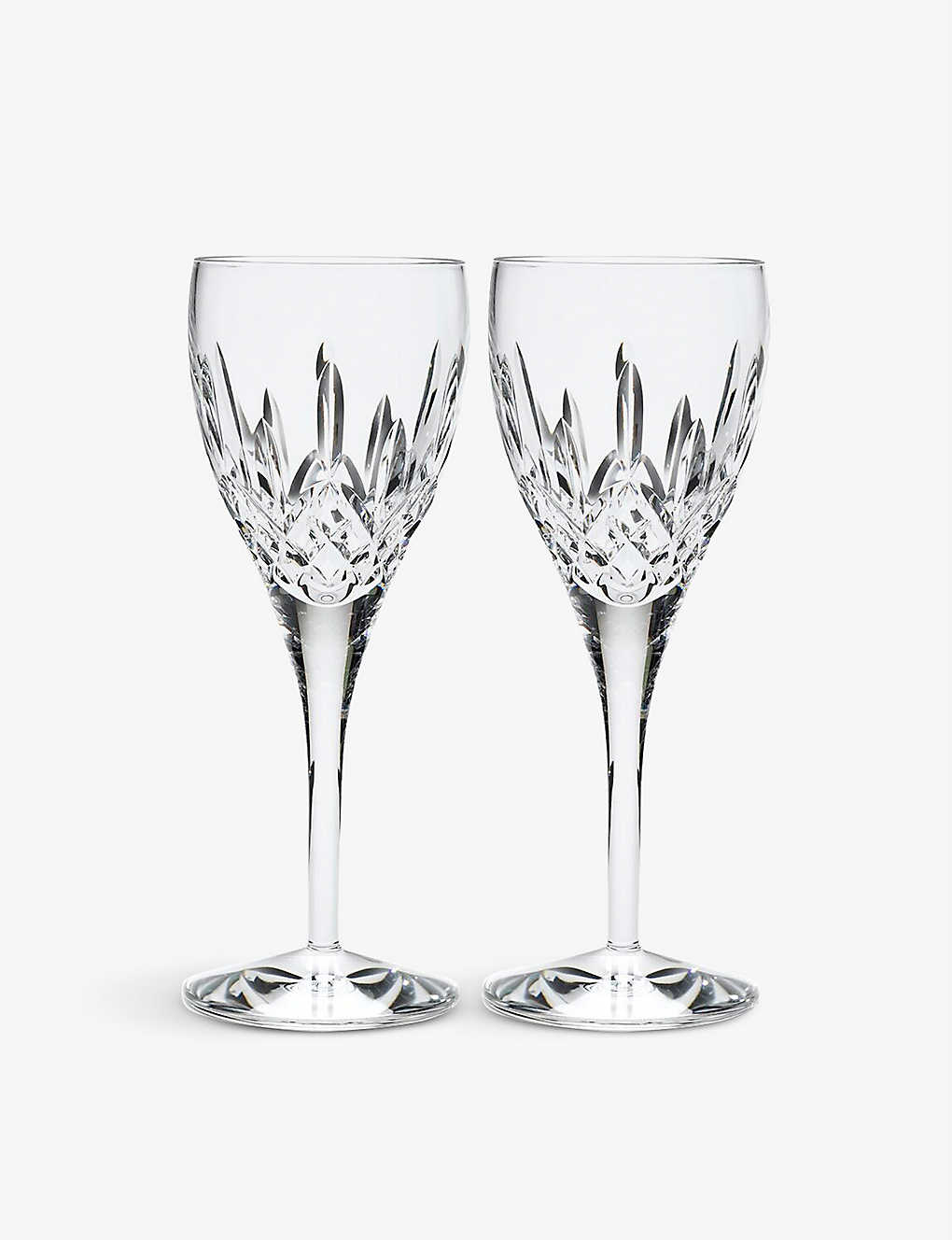 Waterford Lismore Nouveau Crystal Goblets Set Of Two