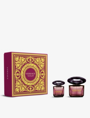 versace crystal noir backpack