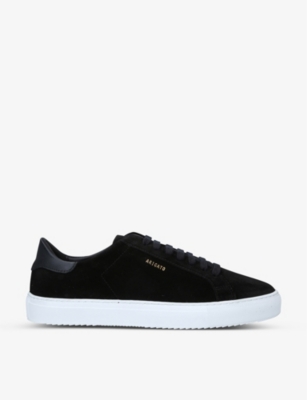 Shop Axel Arigato Men's Black Clean 90 Suede Trainers