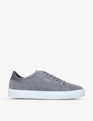 Shop Axel Arigato Mens Grey Clean 90 Suede Low-top Trainers