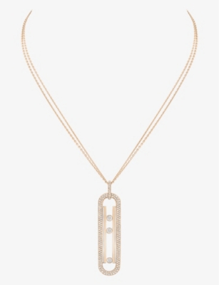 MESSIKA: Move 10th 18ct rose-gold and diamond necklace