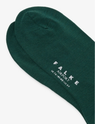 Shop Falke Mens 7441 Hunter Green Airport Wool-blend Socks
