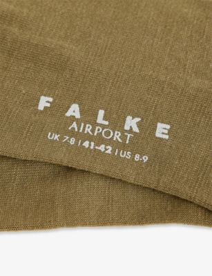 Shop Falke Mens Crocodile Airport Wool-blend Socks