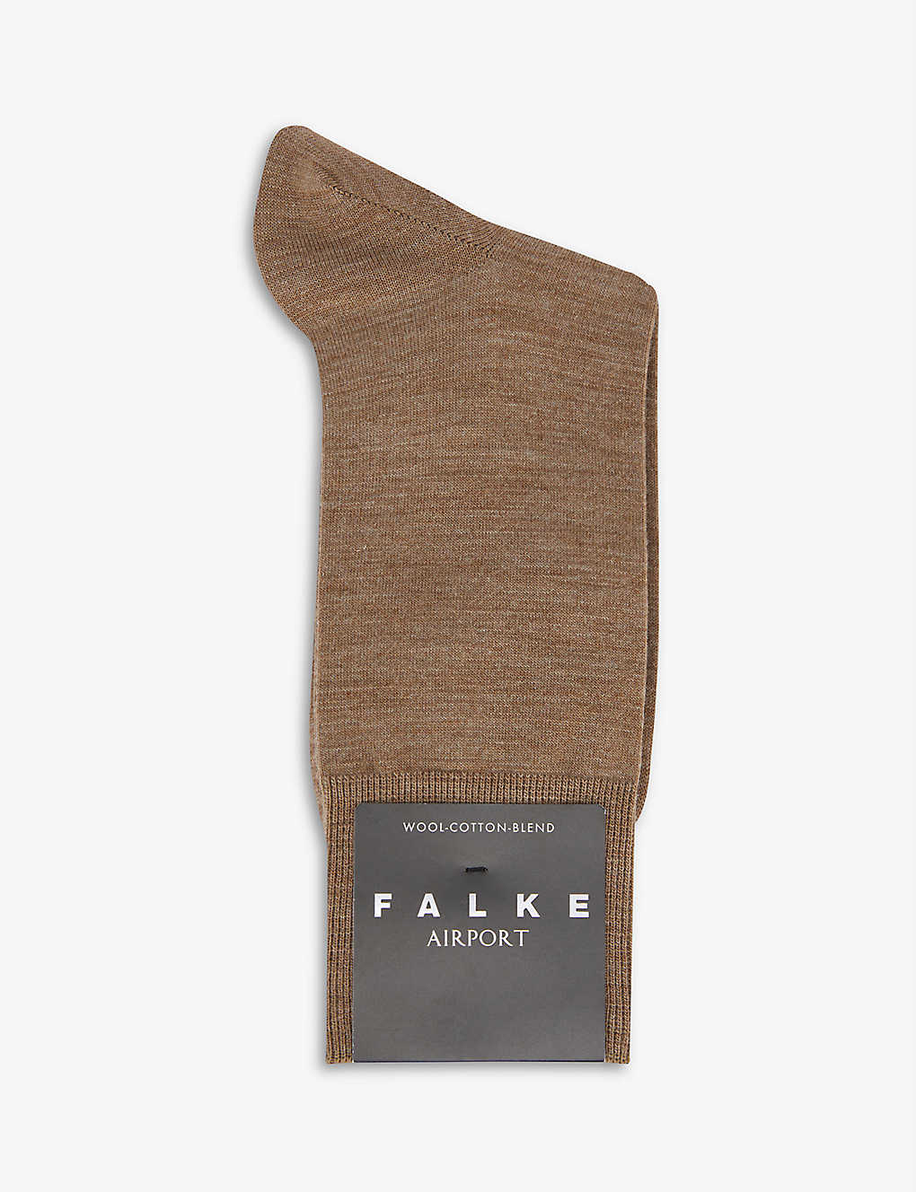 Falke Airport Wool-blend Socks In Nutmeg Mel