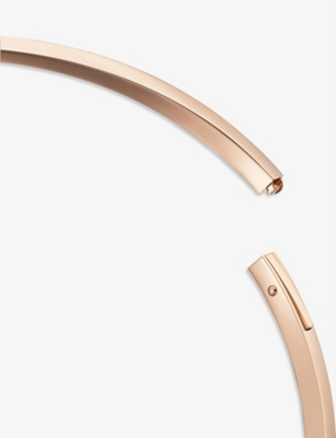 CARTIER: LOVE  18ct rose-gold and 0.21ct brilliant-cut diamond torque necklace