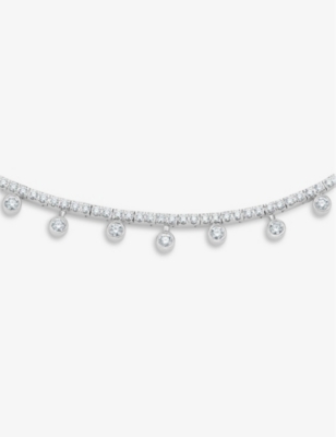 Shop De Beers Dewdrop Necklace In White Gold In 18k White Gold