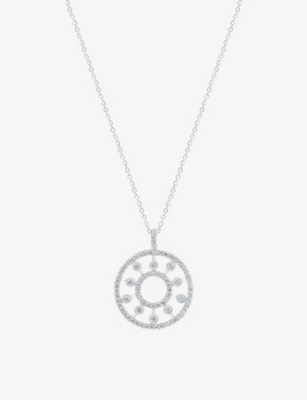 De Beers Dewdrop 18ct White-gold And Diamond Pendant Necklace In 18k White Gold