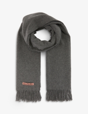 acne studios grey scarf