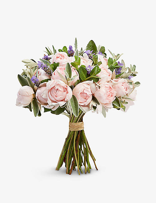 THE REAL FLOWER COMPANY: Simply Peony Pink Roses large scented bouquet