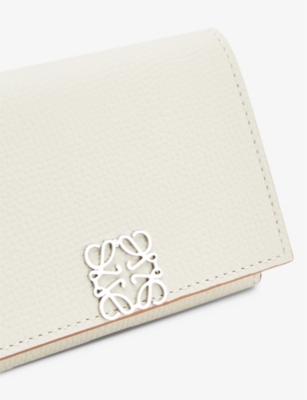 Shop Loewe Women's Light Ghost Anagram-embellished Grained-leather Wallet