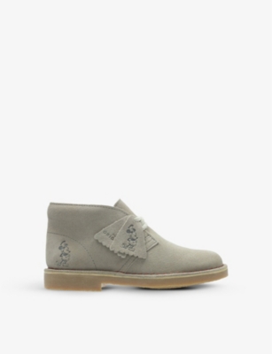 CLARKS Clark s x Disney Mickey Mouse suede desert boots 5 8 years Selfridges