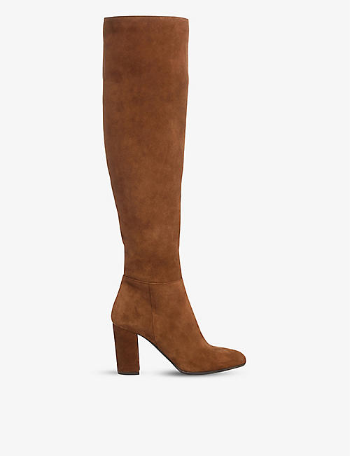 DUNE: Selsie suede over-the-knee boots