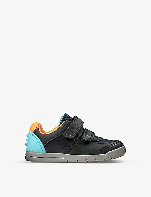 CLARKS: Rex Quest leather trainers 6 months-5 years